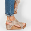 Suede Platform Sandals